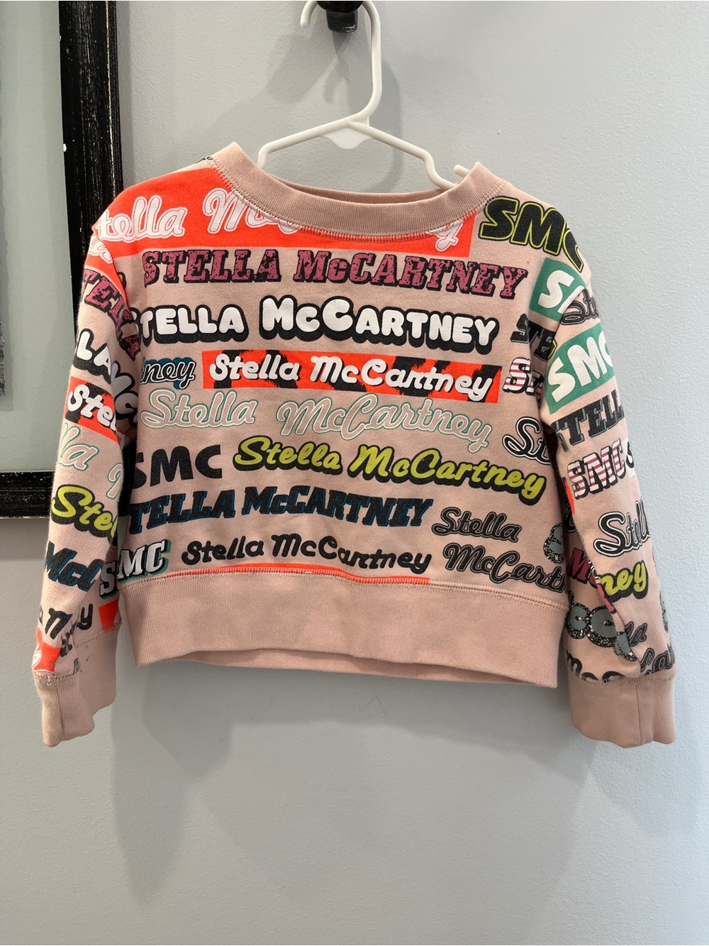 Stella McCartney Kids 4T Light Pink Sweatshirt